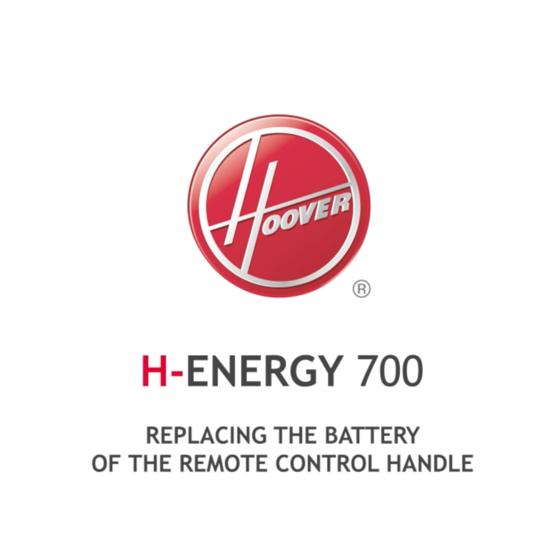 Hoover H-Energy 700 replacing battery remote control