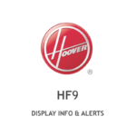 Hoover HF9 Display informatie en waarschuwingen